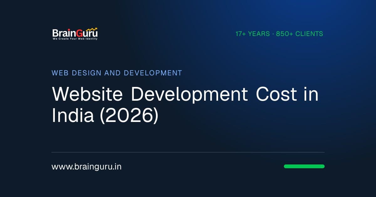 Website Development Cost in India (2026): What Changes the Number